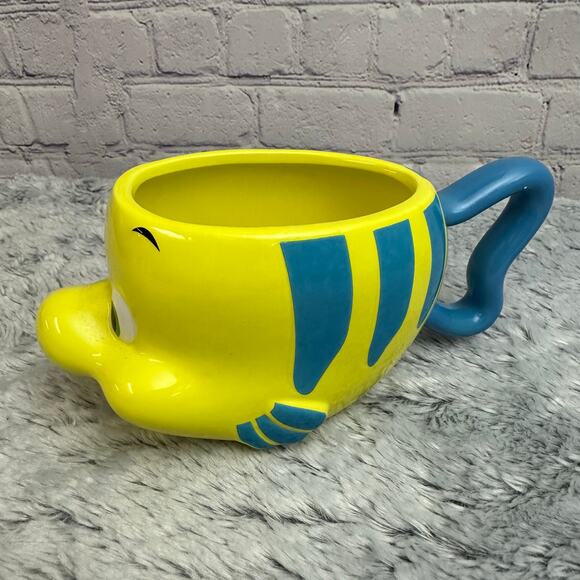 Disney The Little Mermaid Flounder Coffee Cup 20oz Ceramic Mug - Picture 4 of 8